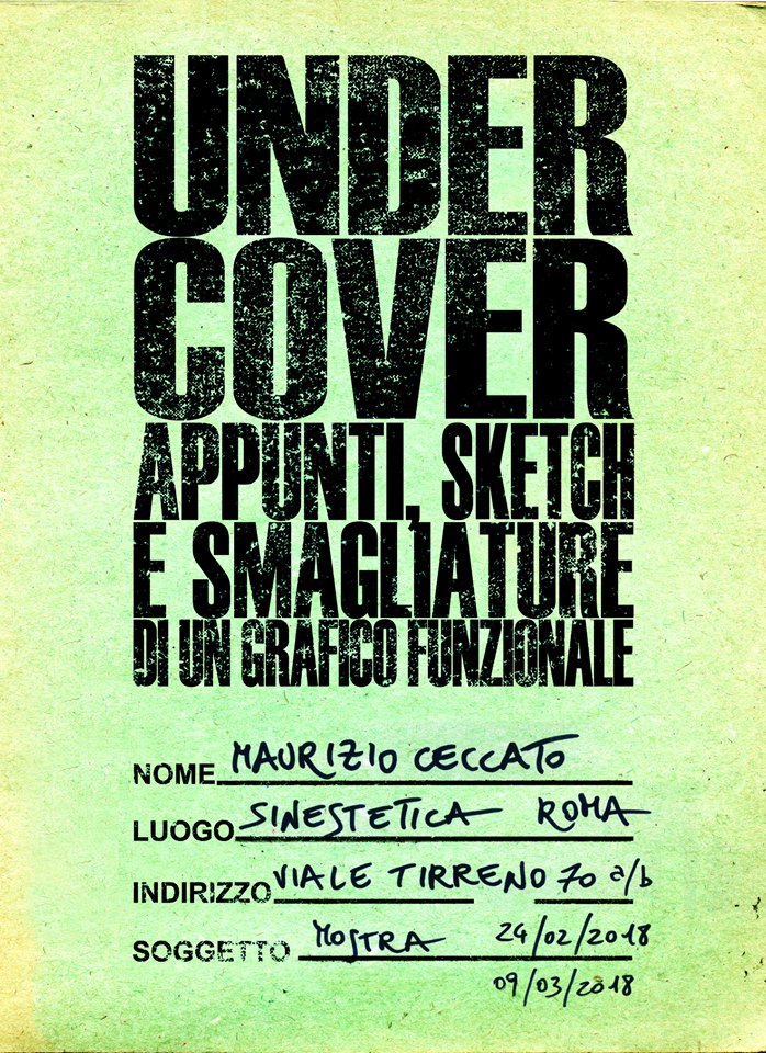 Maurizio Ceccato – Undercover. Appunti sketch e smagliature di un grafico funzionale